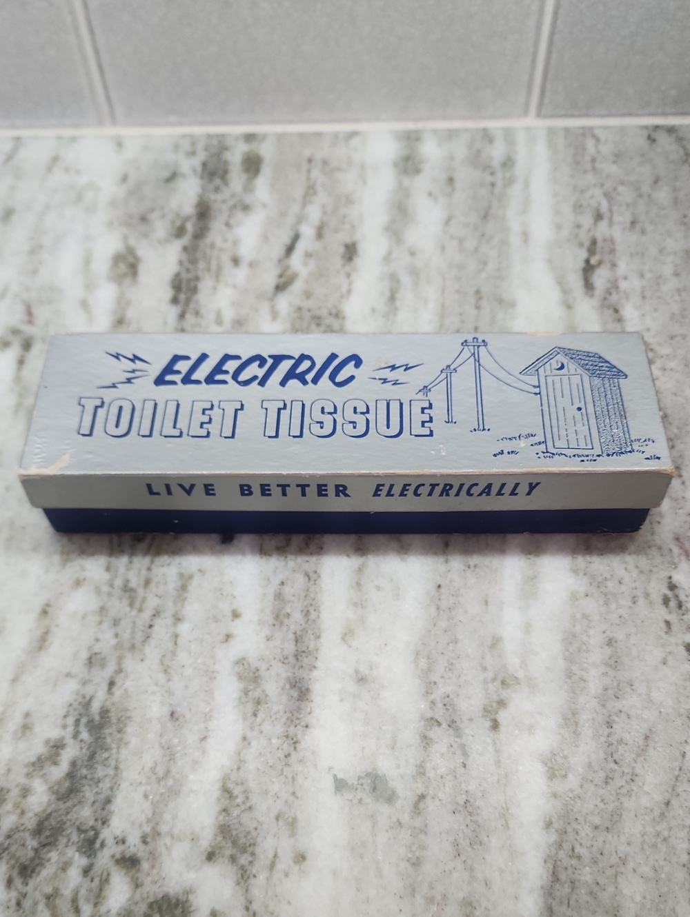 Vintage Electric Toilet Tissue Novelty Gag Gift
